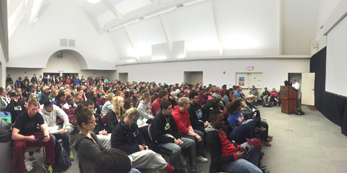Full room for Raven lecture