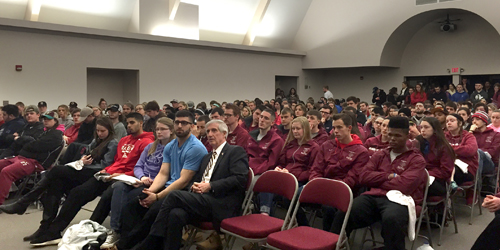 Full room for Raven lecture